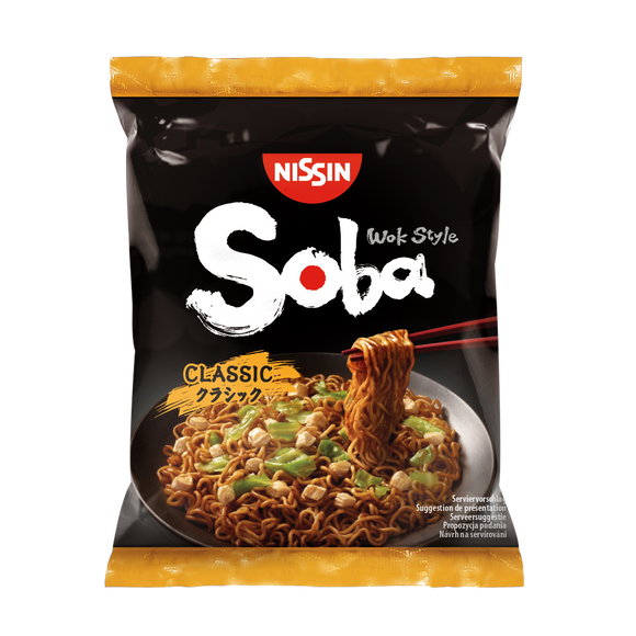 CASE of Nissin Soba Classic Bag Noodles<br>9 x 109g