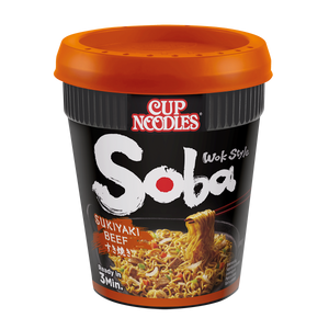 Nissin Soba Beef Sukiyaki Cup Noodles<br>1 x 89g