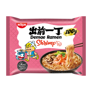 CASE of Nissin Demae Ramen Shrimp Noodles<br>30 x 100g