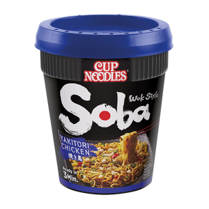 CASE of Nissin Soba Chicken Yakitori Cup Noodles<br>8 x 89g